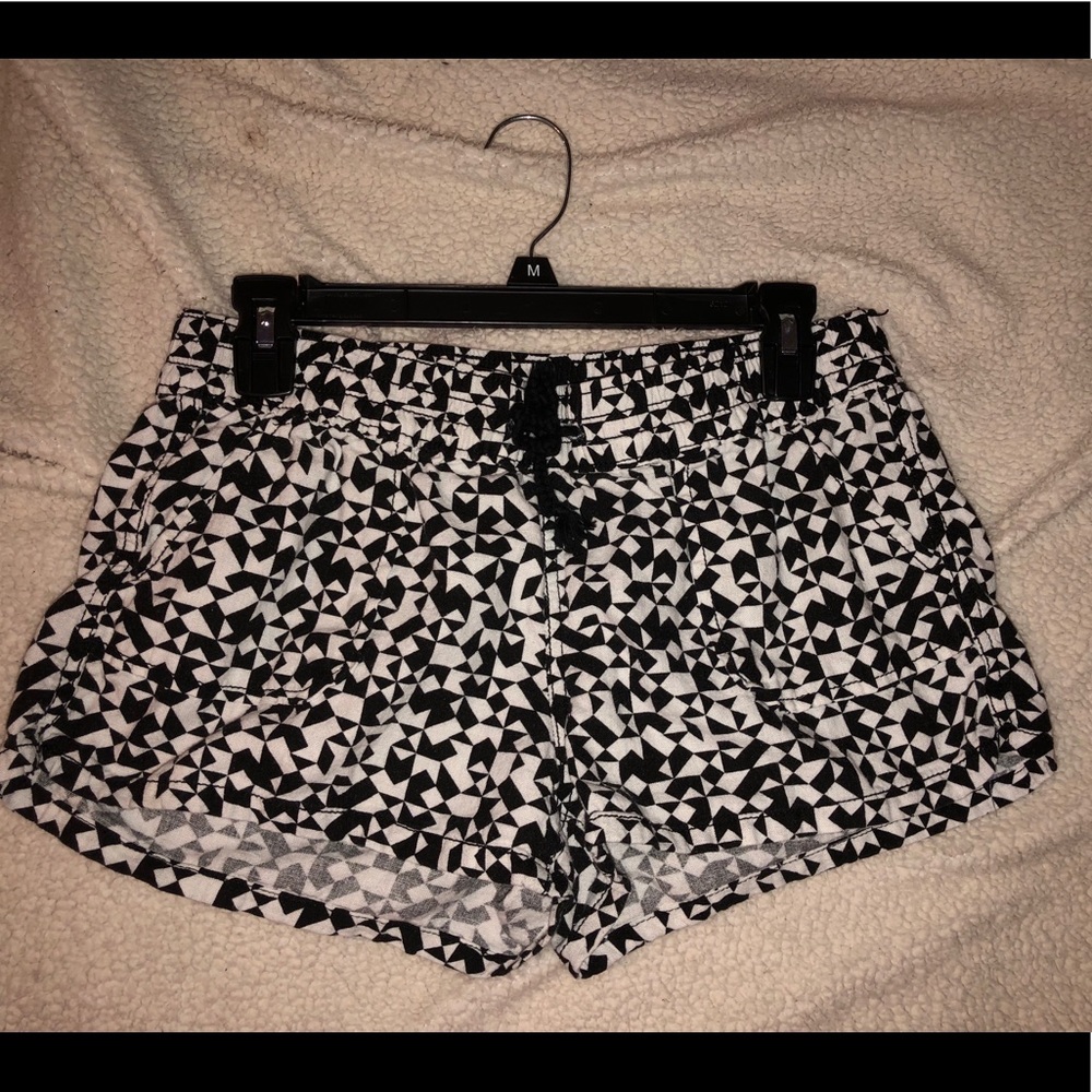 Black and white shorts!